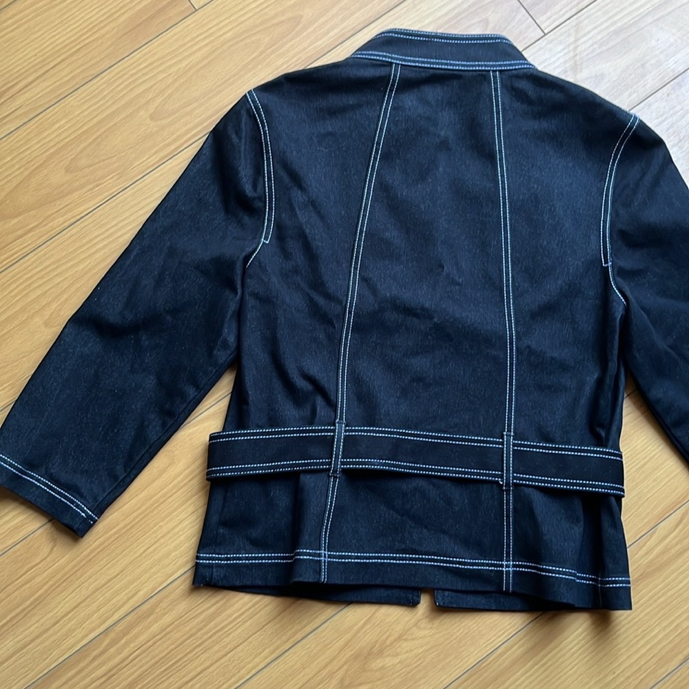 St. John Sport denim zip up - Picture 6 of 10
